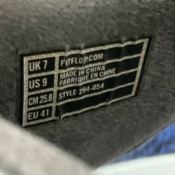 Fitflop Sandals Women Size 9M Gray Superglitz Wedge Thong - Picture 6 of 11